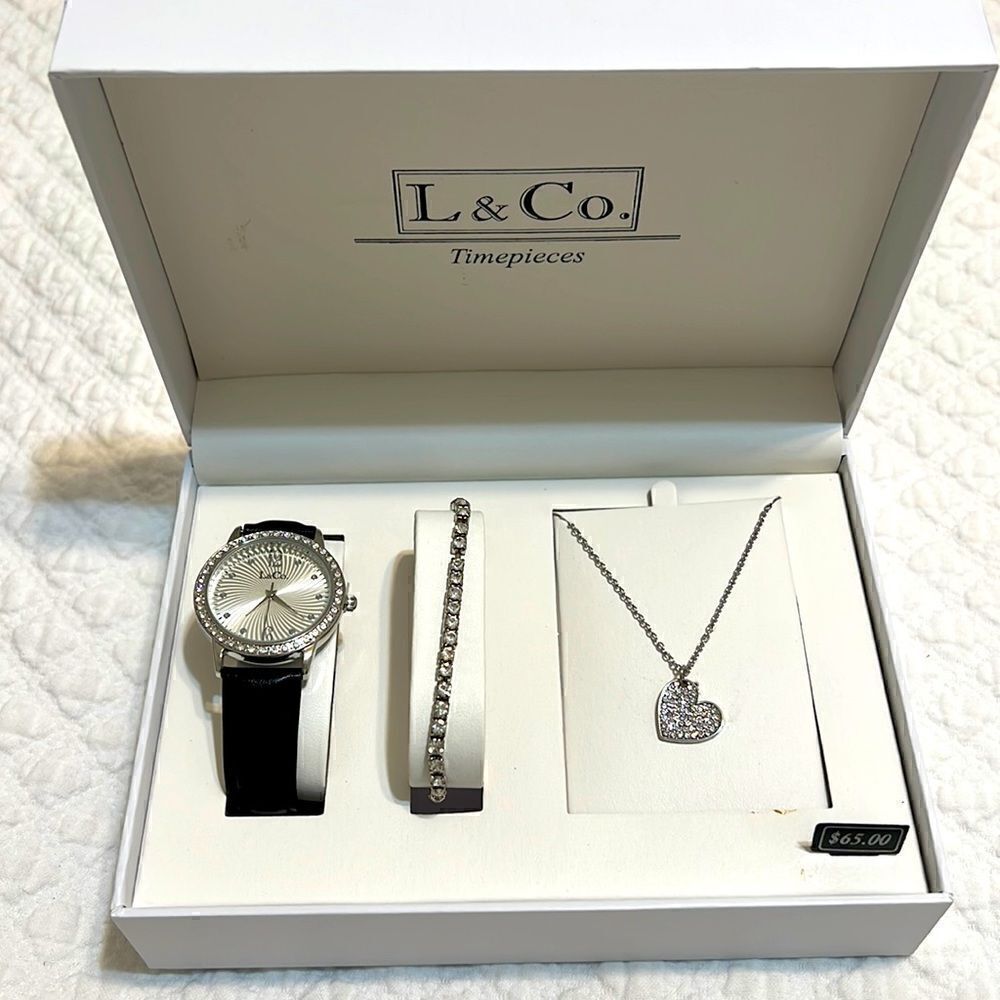 L & CO. Timepieces Ladies Watch Gift Set